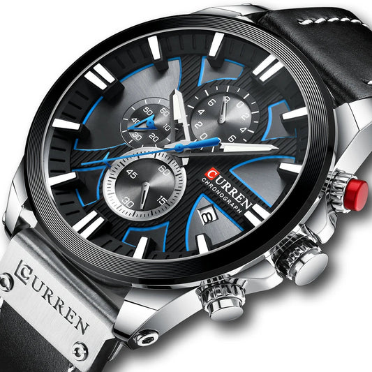 Men's Sport Wrist Watch - Curren Chronograph
