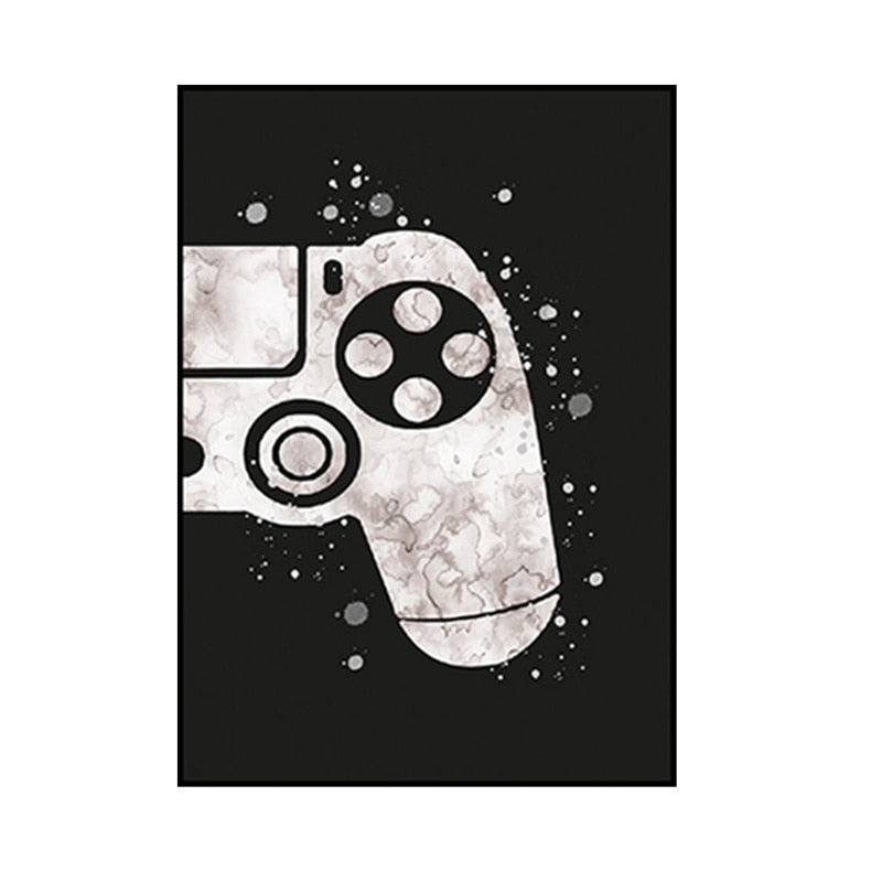 Console Gamer Abstract Wall Art Canvas