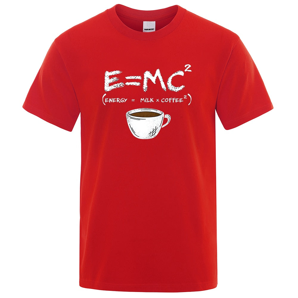 Energy = Milk and Coffee Funny Mens Tee