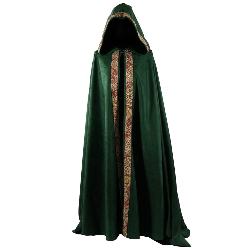 Medieval Hooded Cloak Coat – Long Gothic Cape