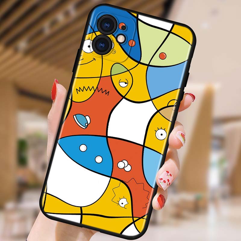 Silicone iPhone Case of The Simpsons - iPhone 13 & 14 Range