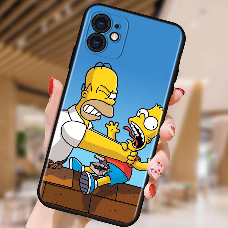 The Simpsons Silicone iPhone Case - iPhone 11 & 12 Range
