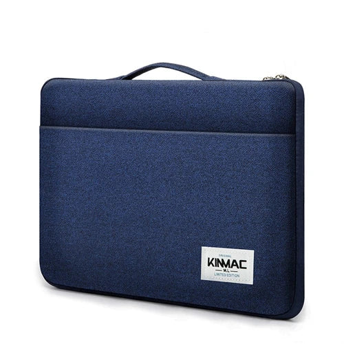 Kinmac blue laptop bag with carry handle