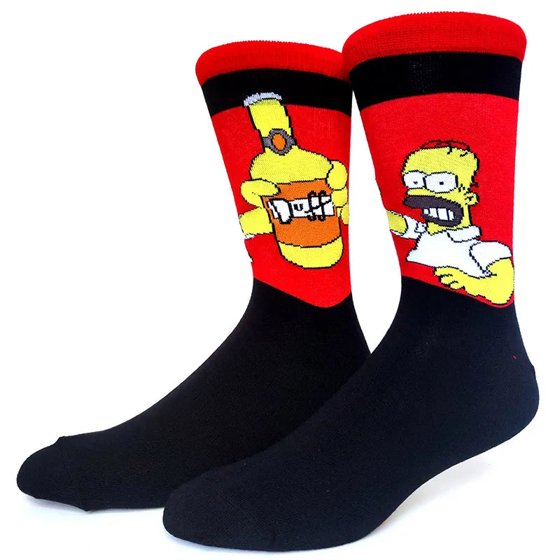 The Simpsons Funny Adult Socks