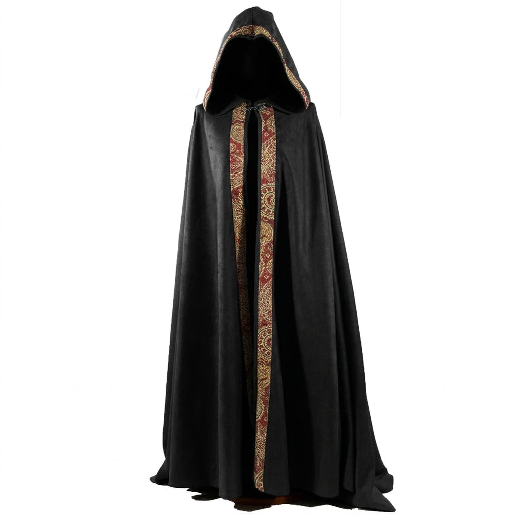 Medieval Hooded Cloak Coat – Long Gothic Cape