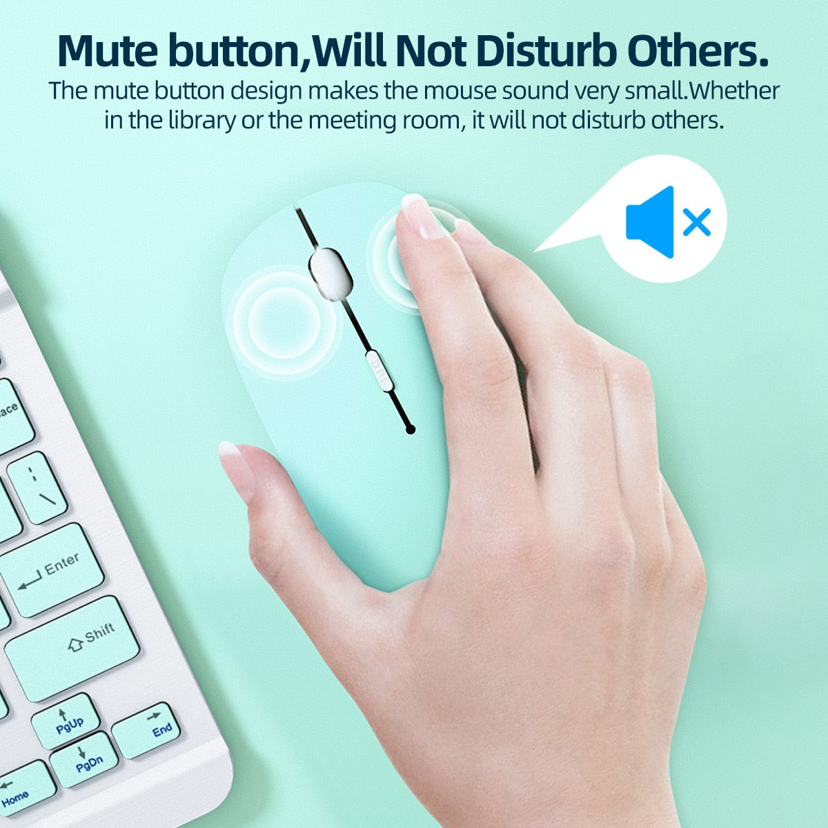Anmone Bluetooth Mouse for Tablets & Computers