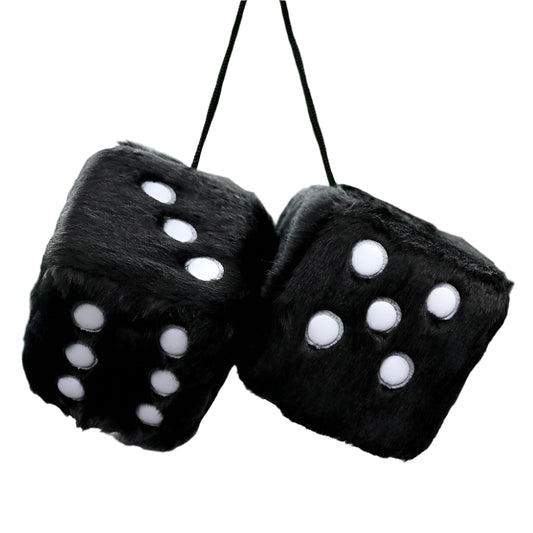 Fluffy Dice Car Decorations