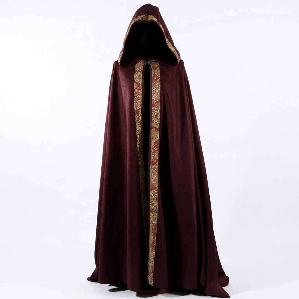 Medieval Hooded Cloak Coat – Long Gothic Cape