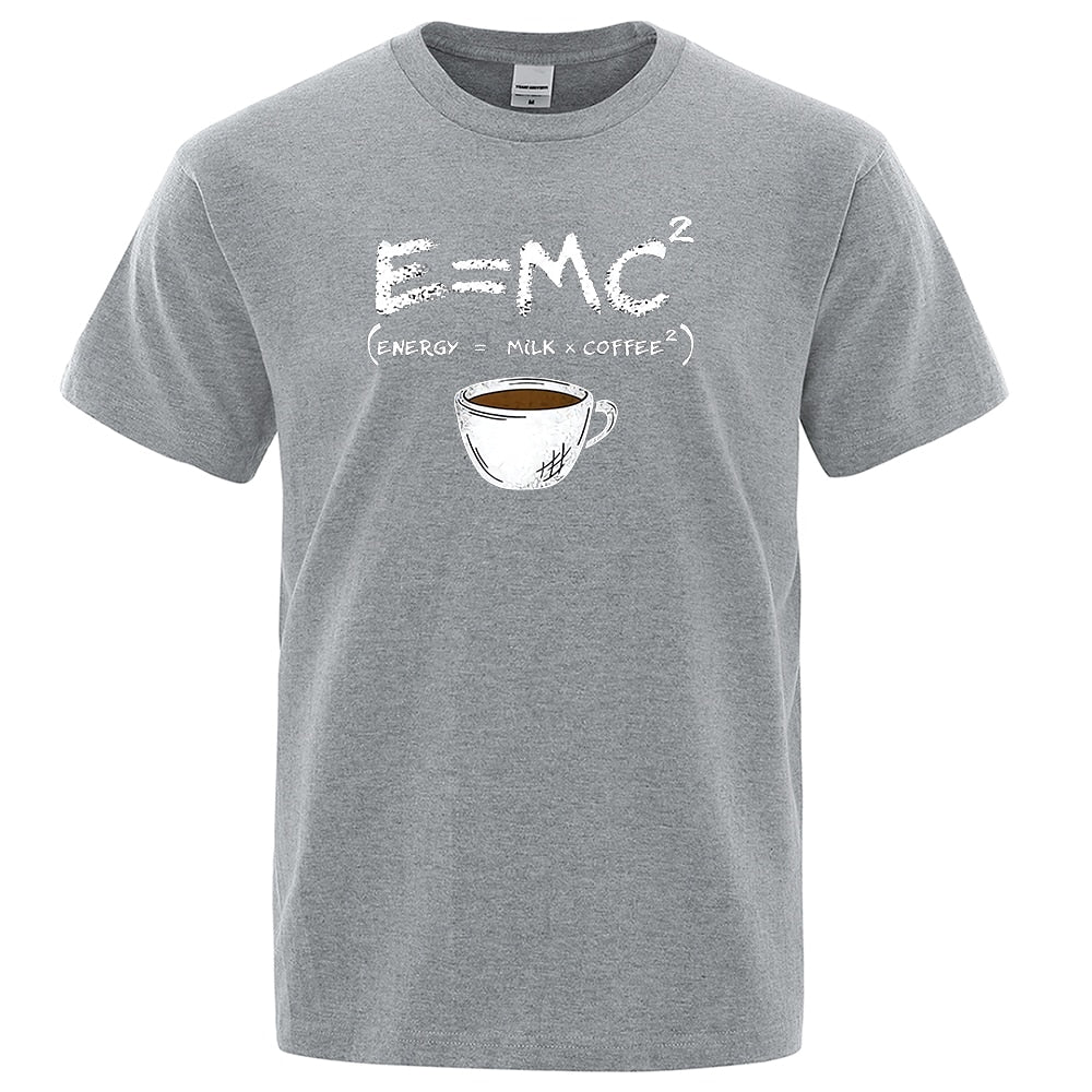 Energy = Milk and Coffee Funny Mens Tee