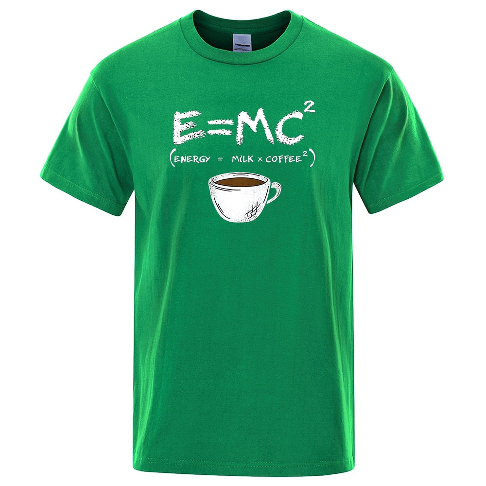 Energy = Milk and Coffee Funny Mens Tee