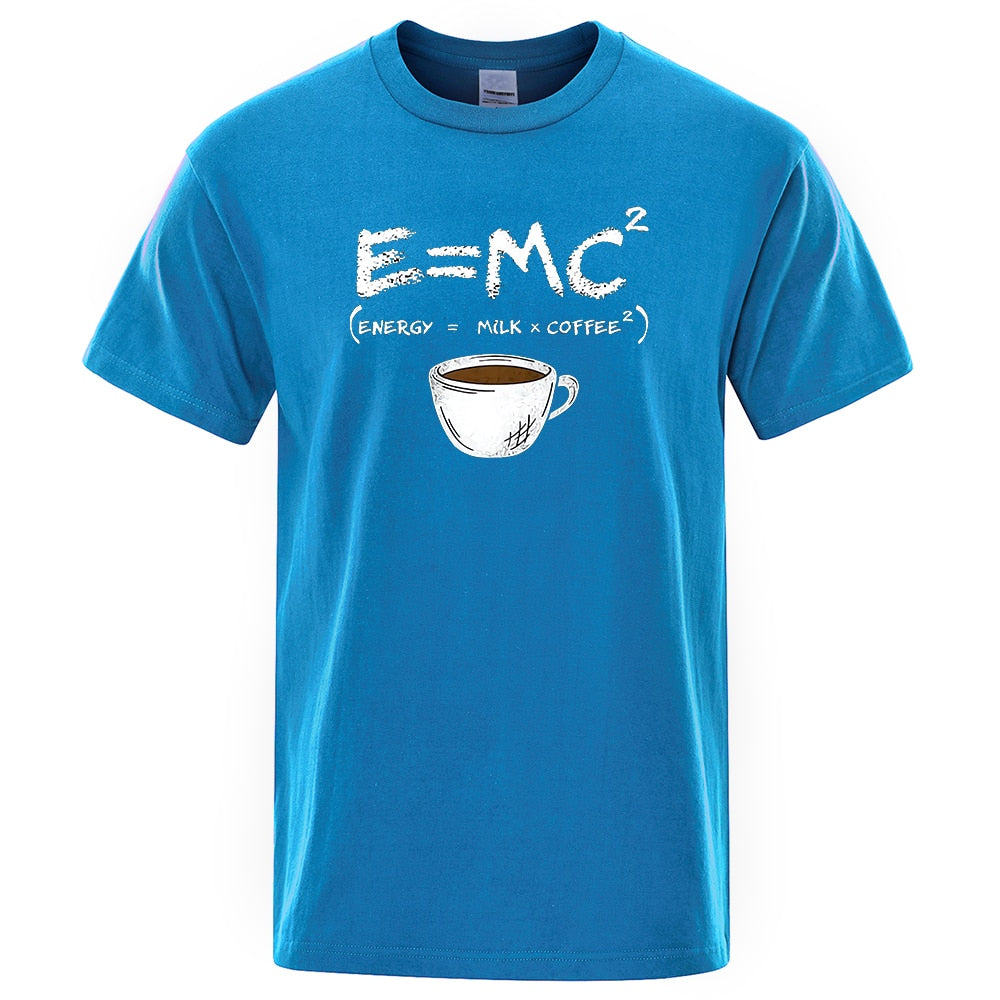 Energy = Milk and Coffee Funny Mens Tee