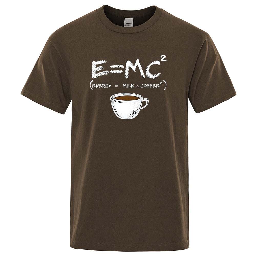 Energy = Milk and Coffee Funny Mens Tee