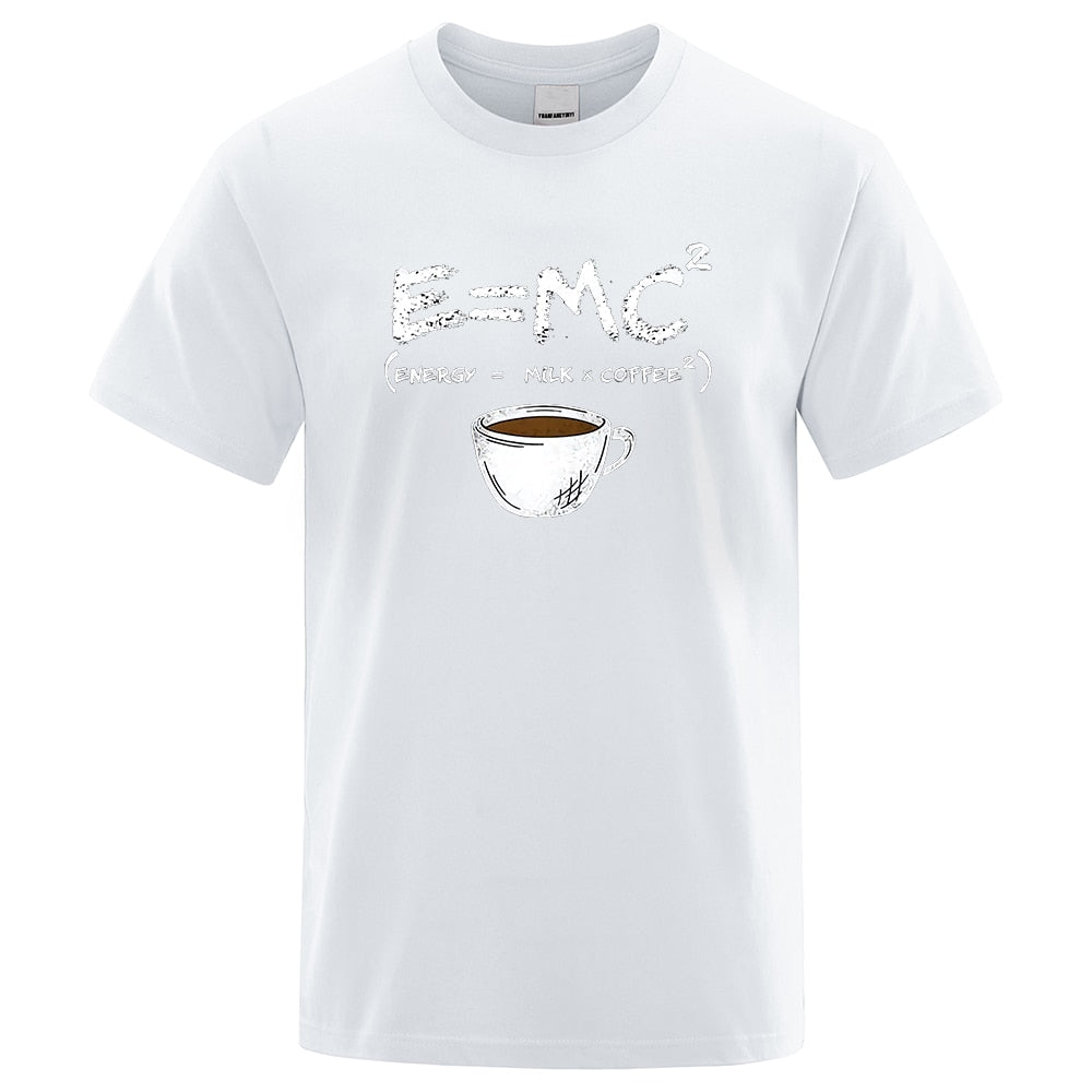 Energy = Milk and Coffee Funny Mens Tee