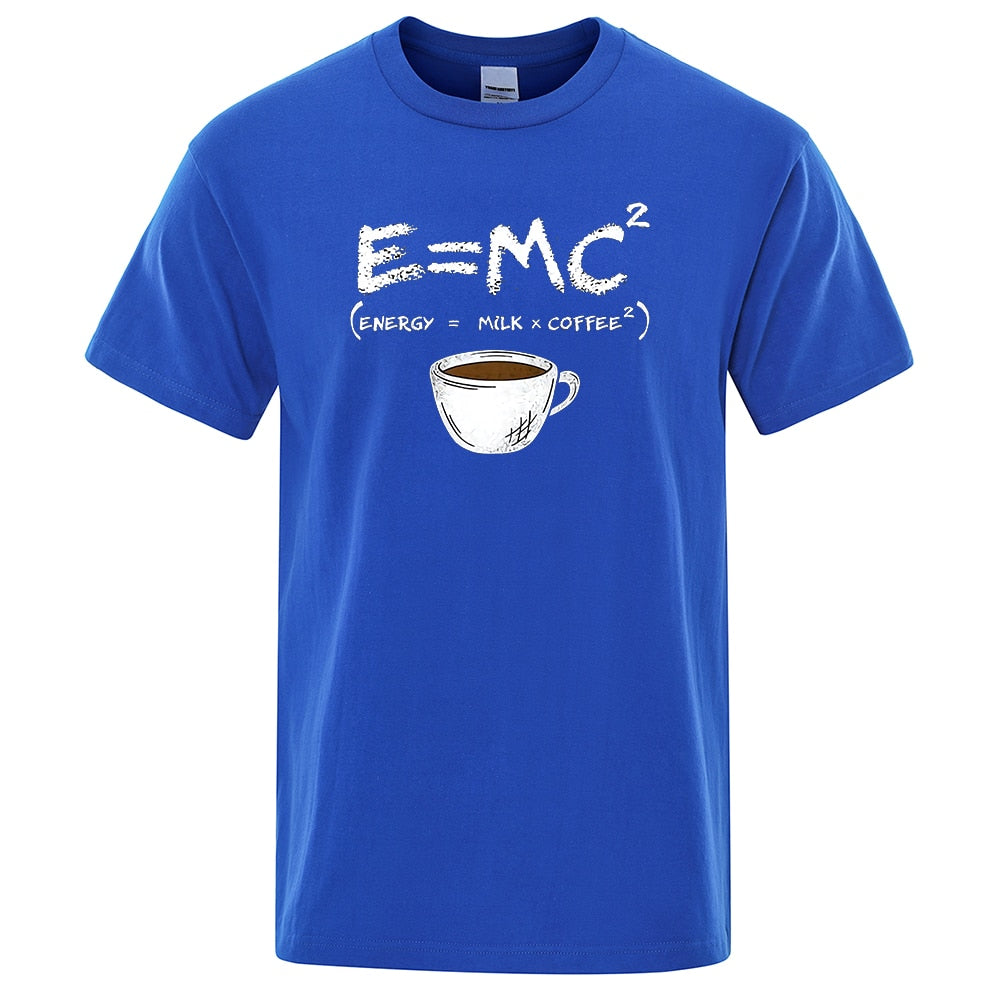 Energy = Milk and Coffee Funny Mens Tee