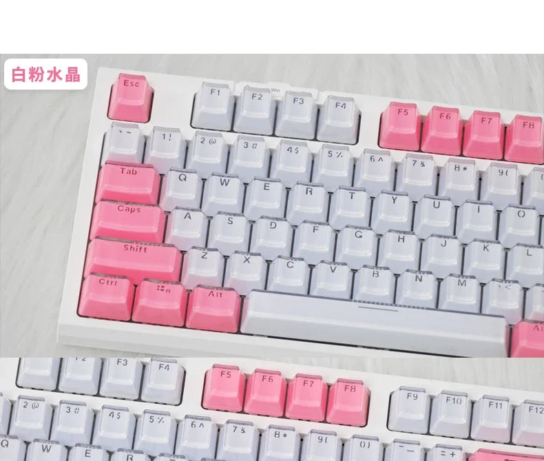 Jelly Crystal Keycaps 136 Keys for Mechanical Keyboard