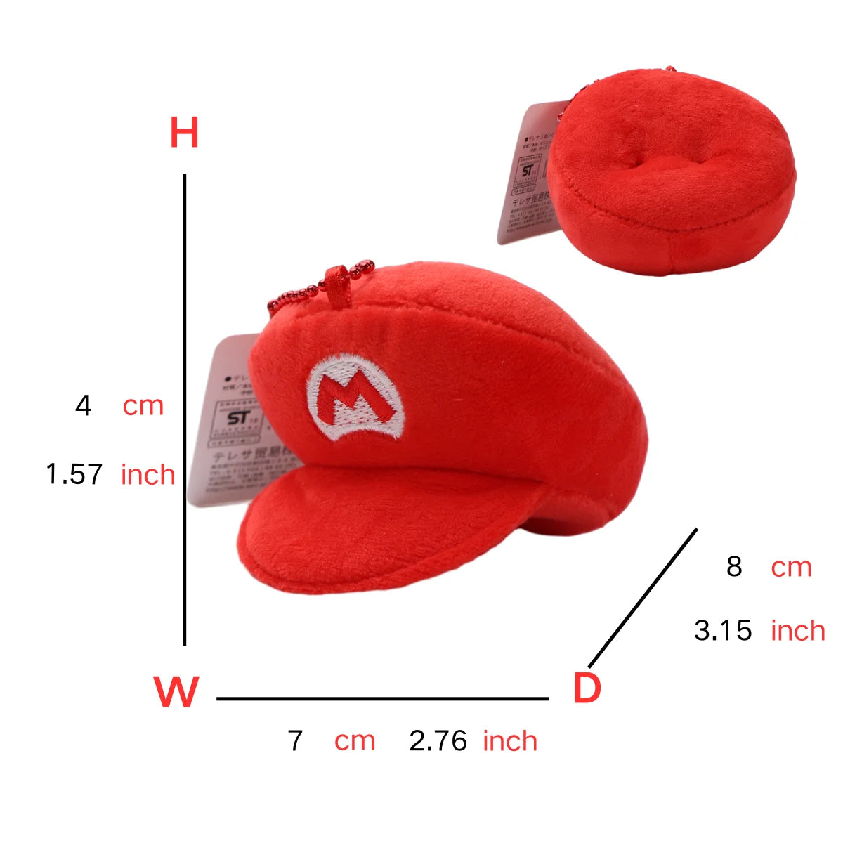 Super Mario Plush Toys Keychains