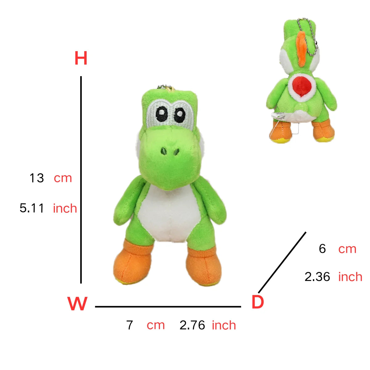 Super Mario Plush Toys Keychains
