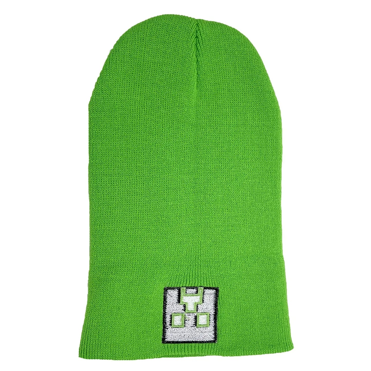 Adult Knit Beanie with Minecraft Symbol