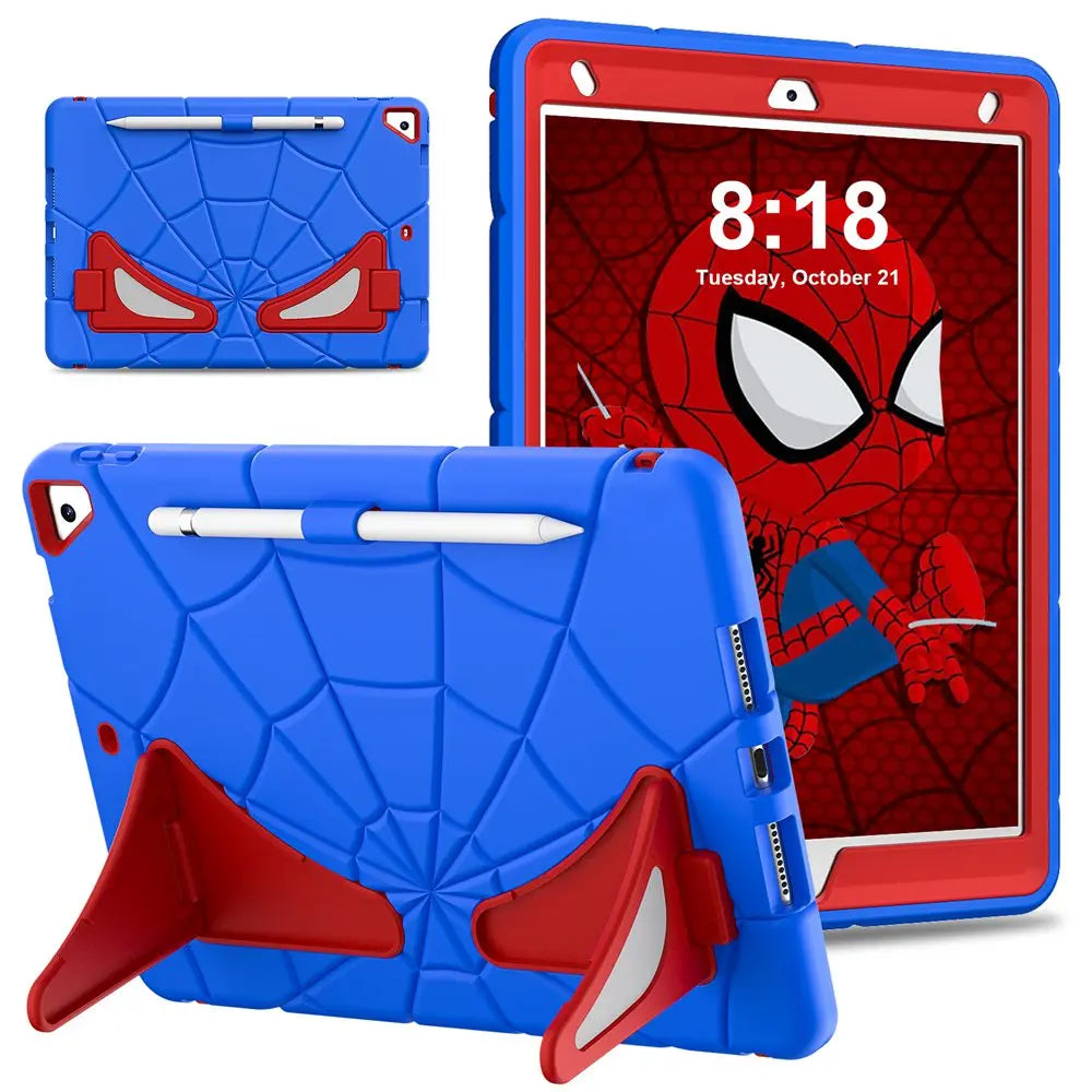 iPad 7th, 8th & 9th Generation Shockproof Tablet Case with Spiderman