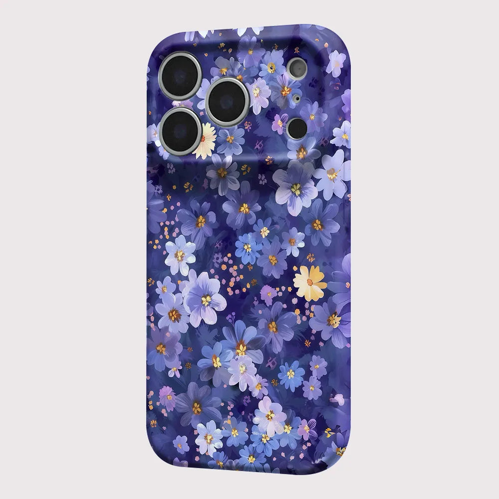 Purple Daisies Hard Plastic Phone Case (for iPhone)