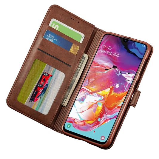 Leather Flip Case with Card Slots for Google Pixel