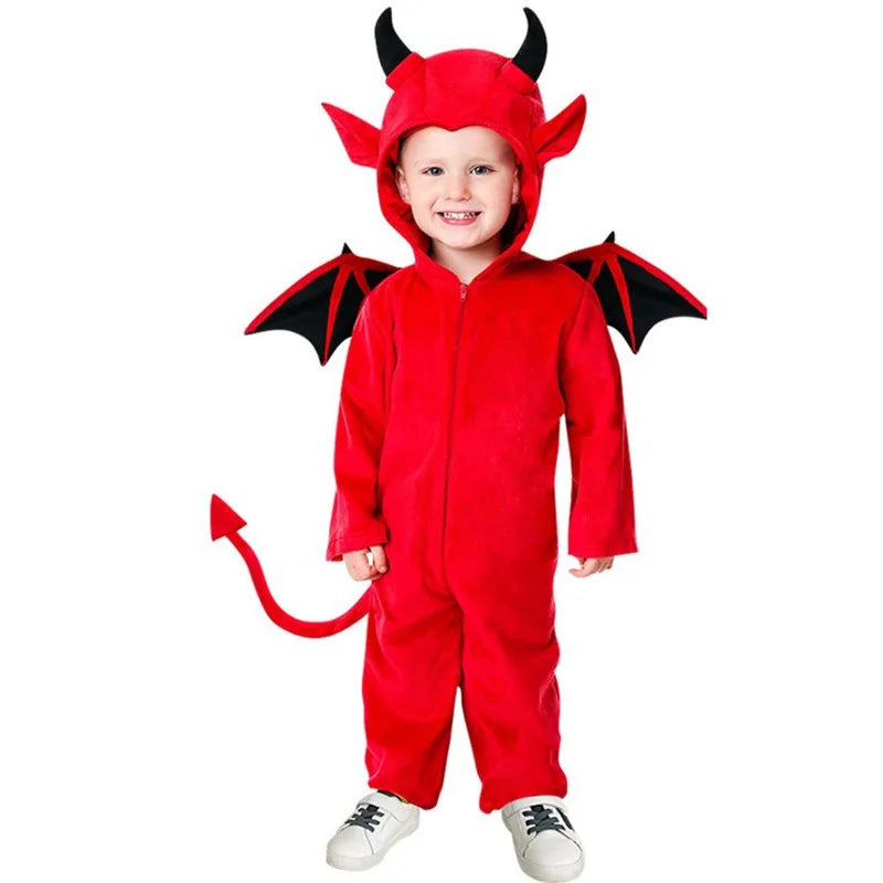 Kids Costume of Red Demon Devil