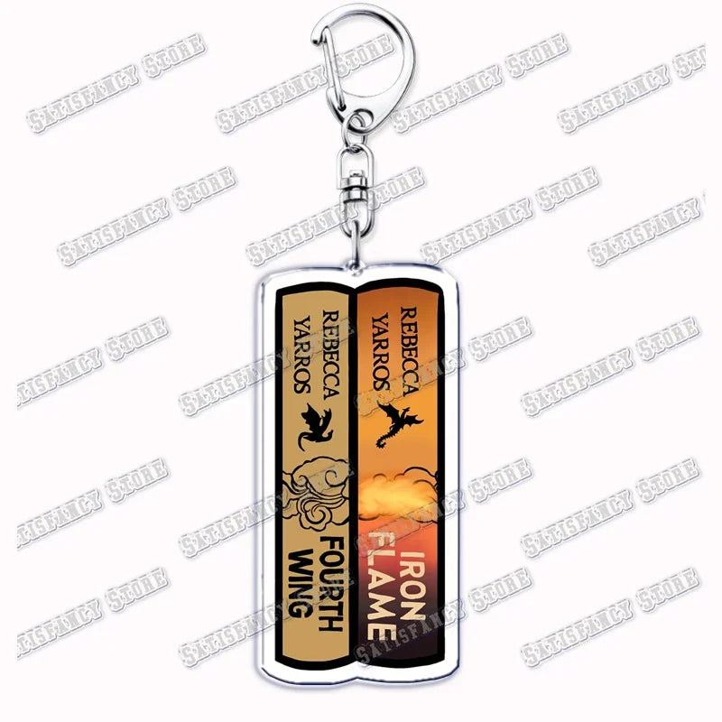 Fourth Wing Basgiath Dragon Keychain