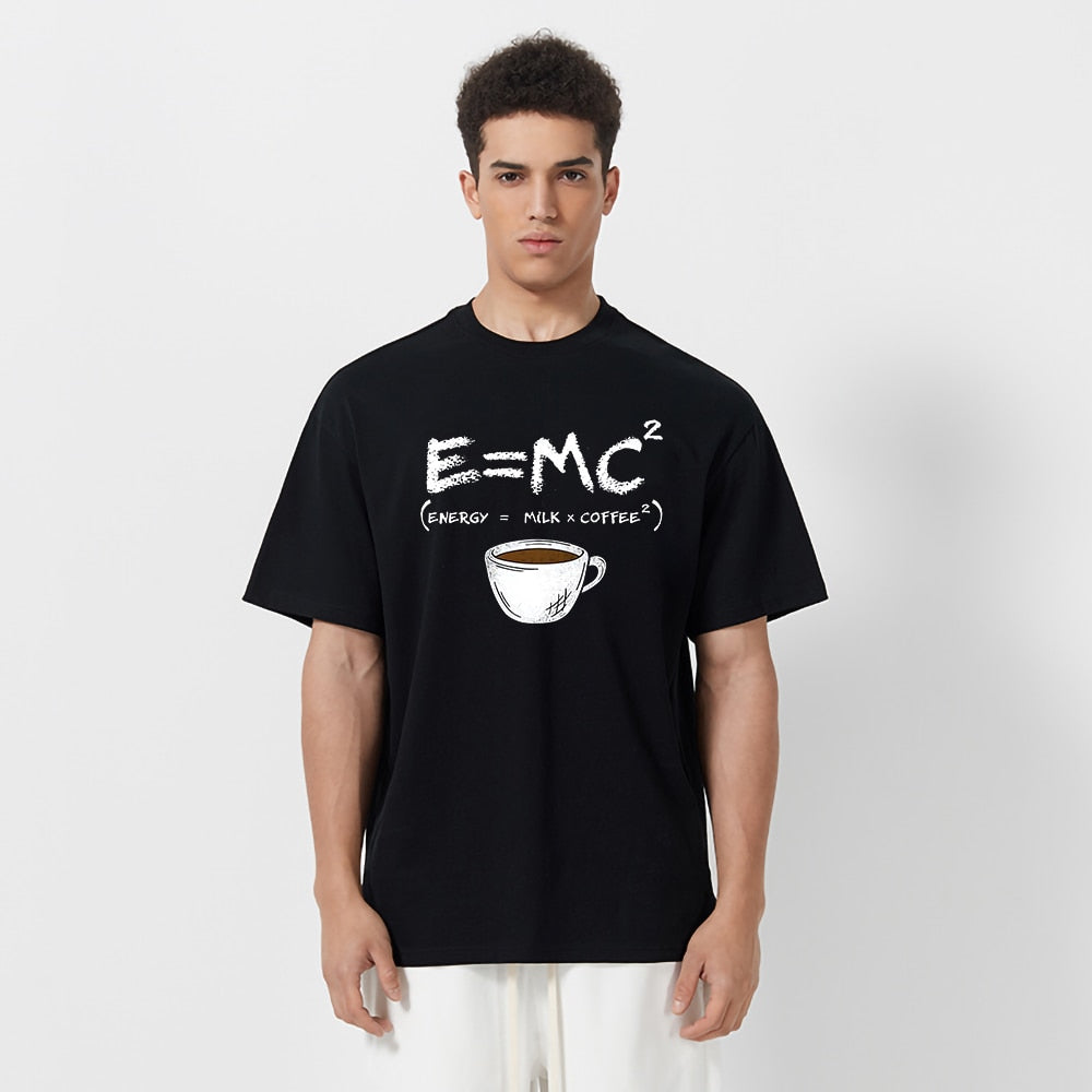 Energy = Milk and Coffee Funny Mens Tee