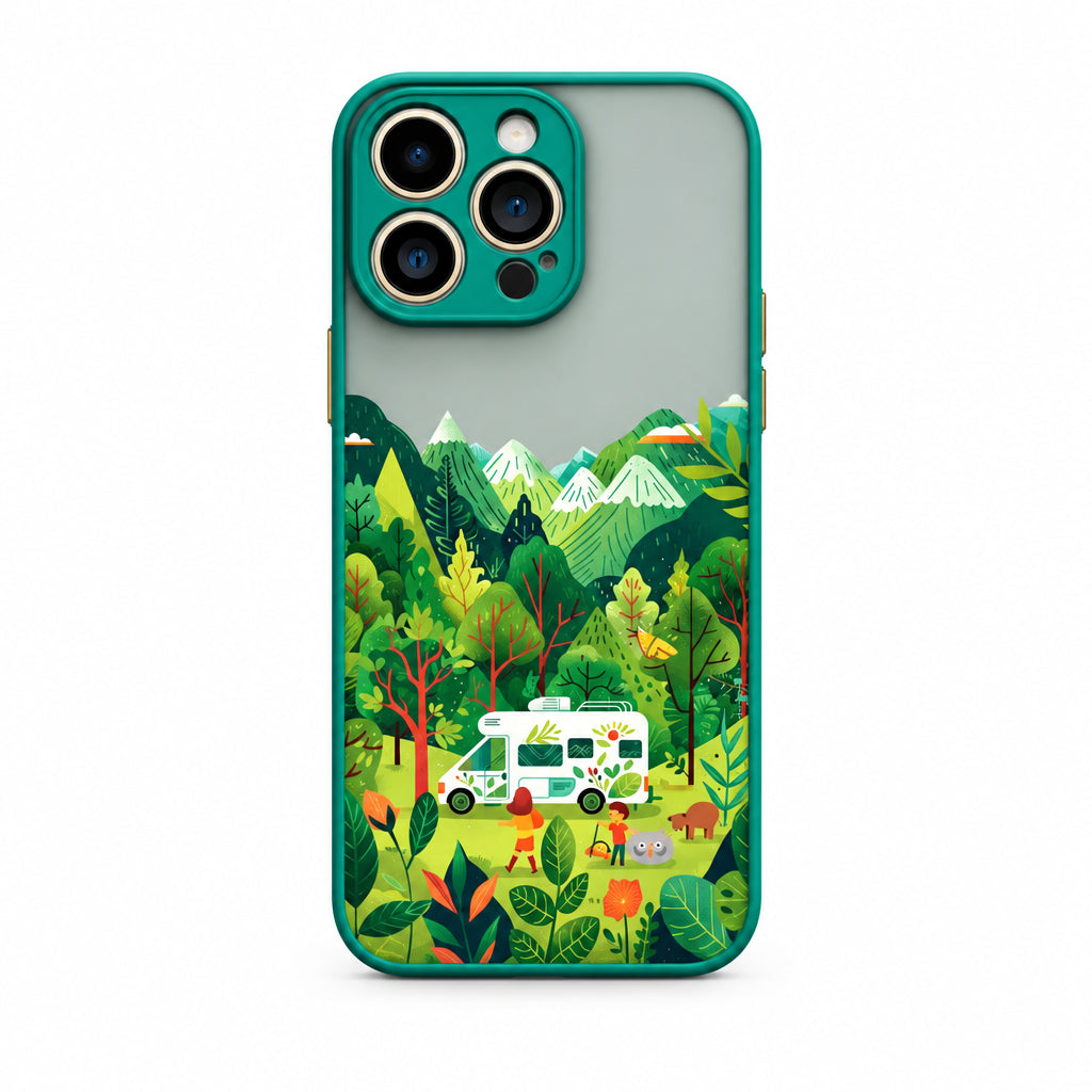 Van life forest landscape iPhone case