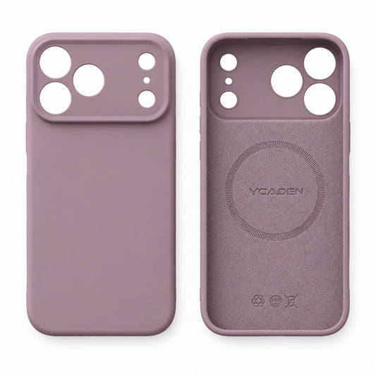 Purple liquid silicone case for iPhone