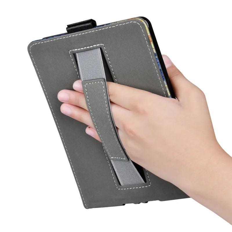 Kindle Paperwhite case with rear hand strap