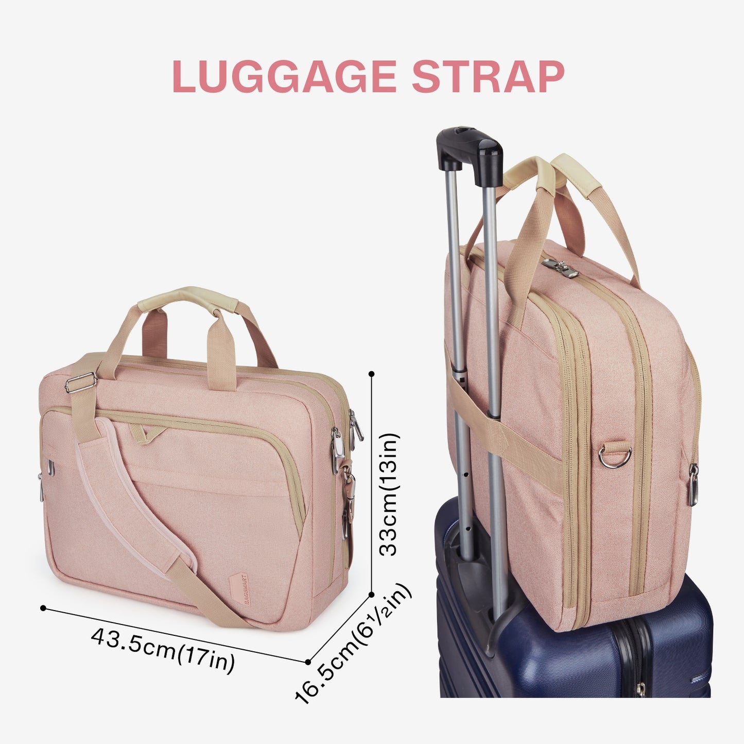 Bagsmart Large Expandable Office Briefcase