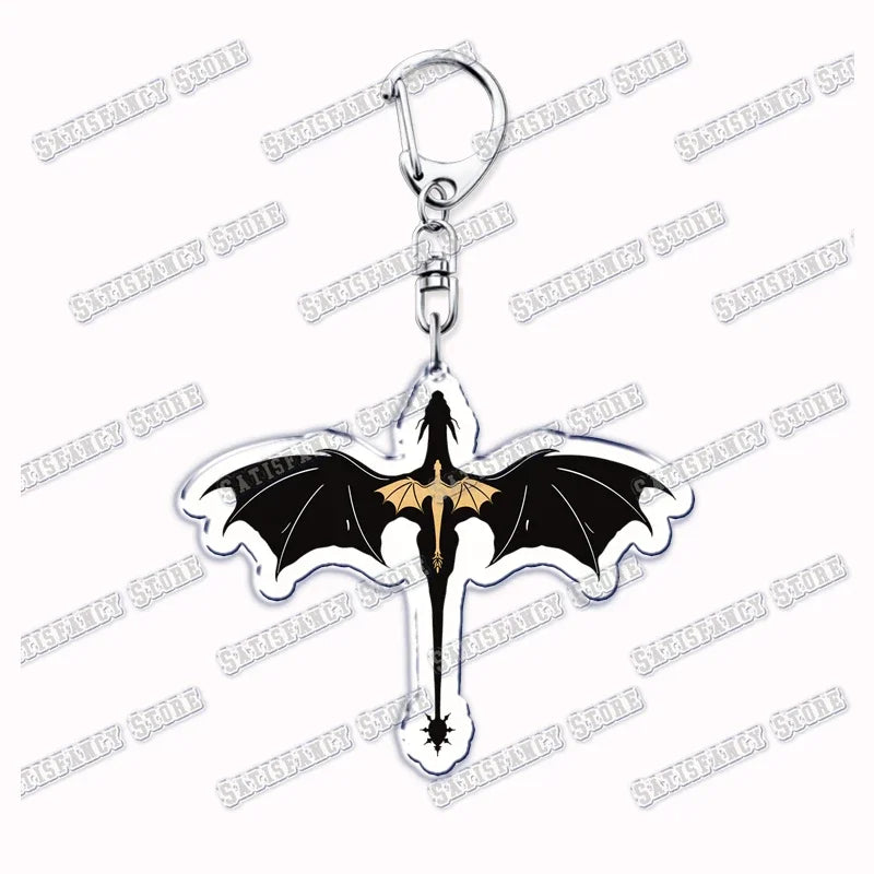 Fourth Wing Basgiath Dragon Keychain