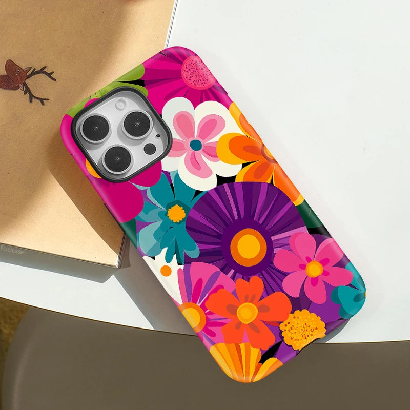 Flower Time Shockproof Phone Case (for iPhone)