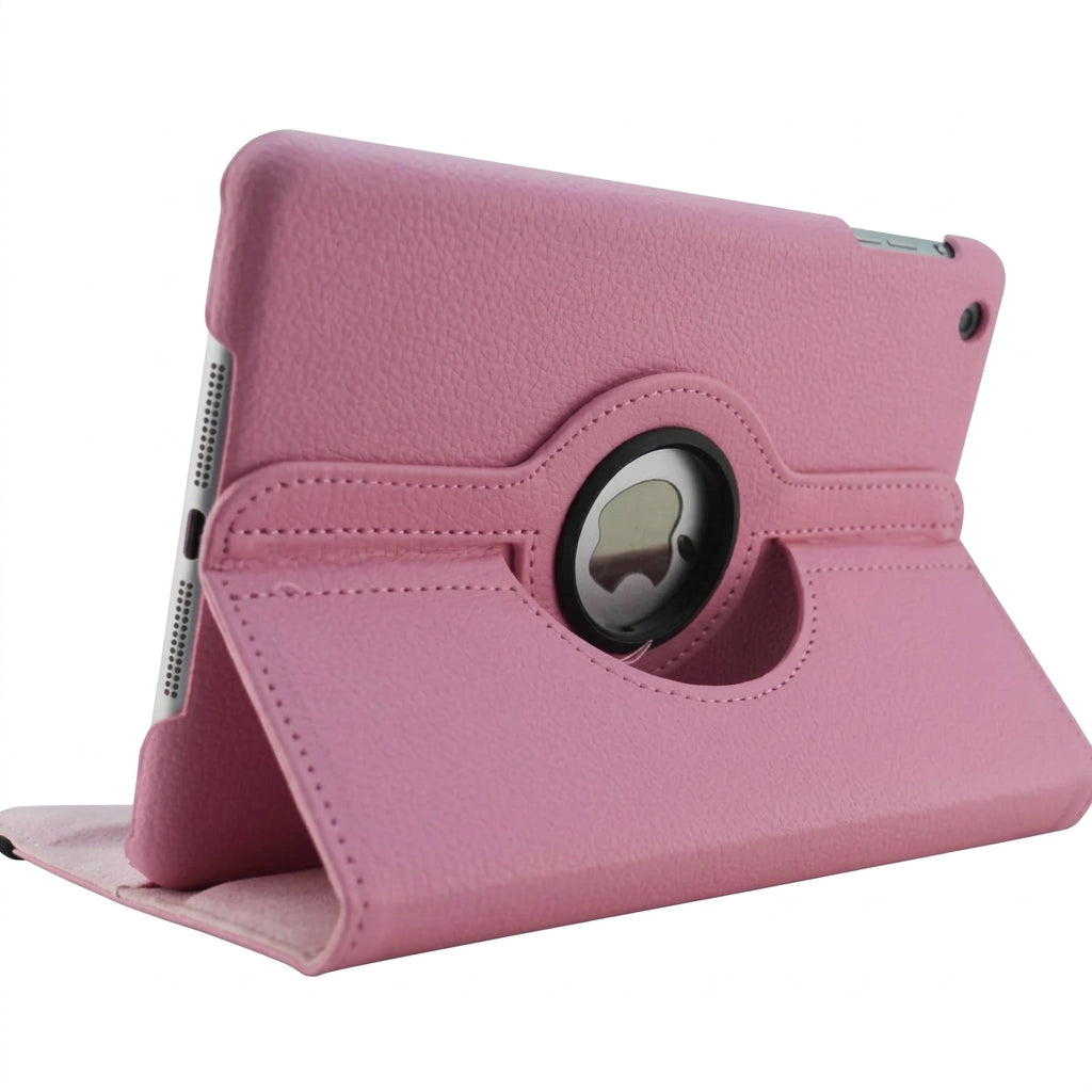 Dusty pink rotating iPad folio case