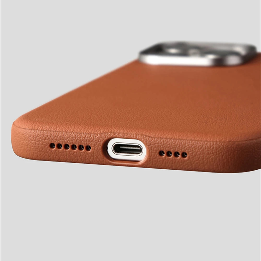 Luxury PU Leather Magnetic Case - iPhone 15 Models