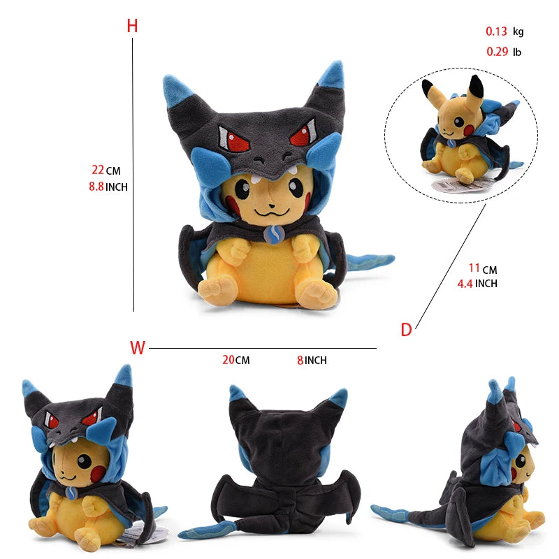 Plush Toy 20-30CM of Dress-Up Pikachu