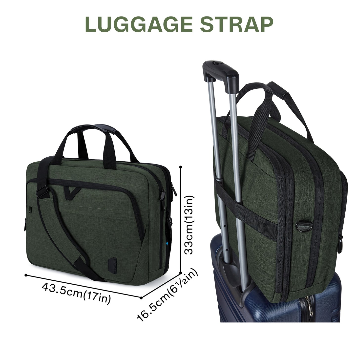 Bagsmart Large Expandable Office Briefcase