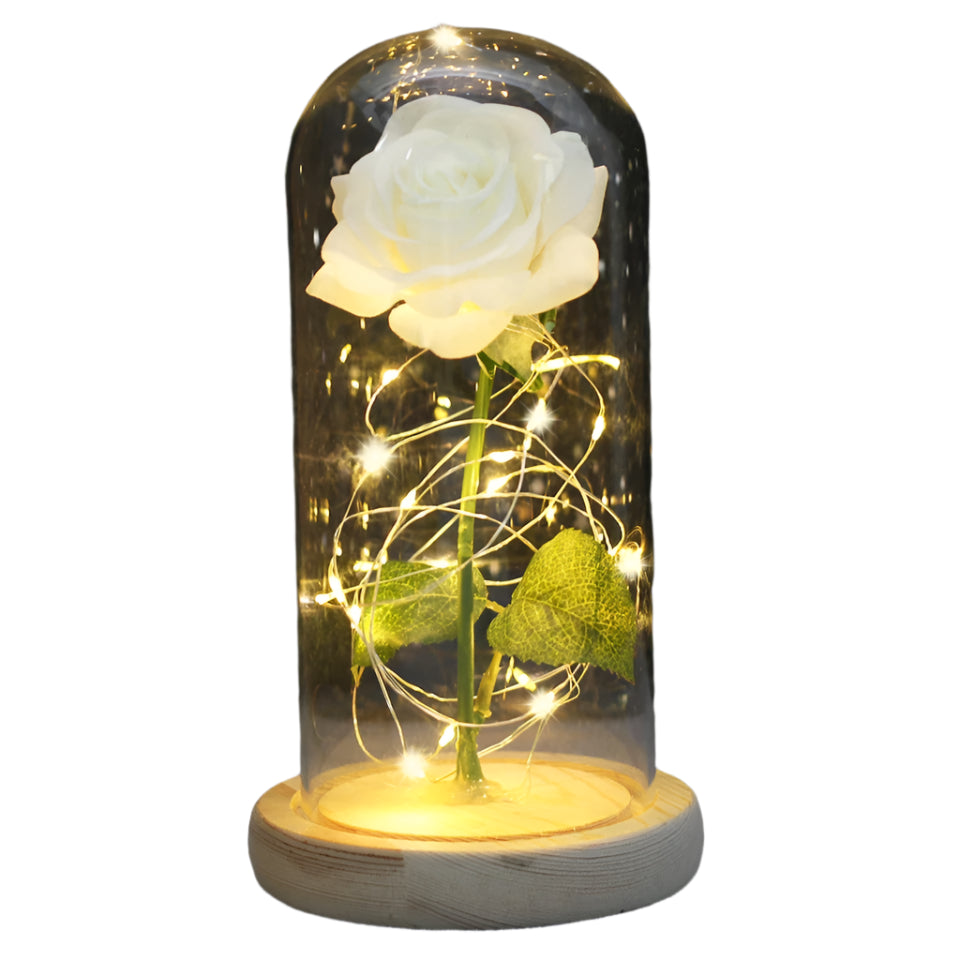 Beauty and the Beast Enchanted Rose Dome Light