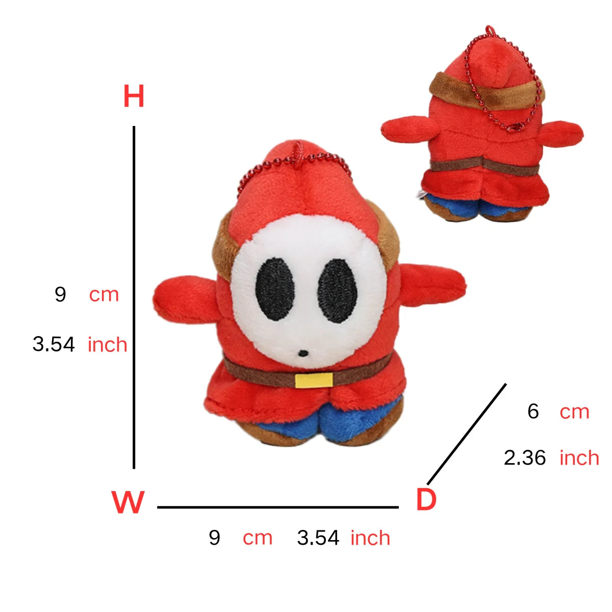 Super Mario Plush Toys Keychains