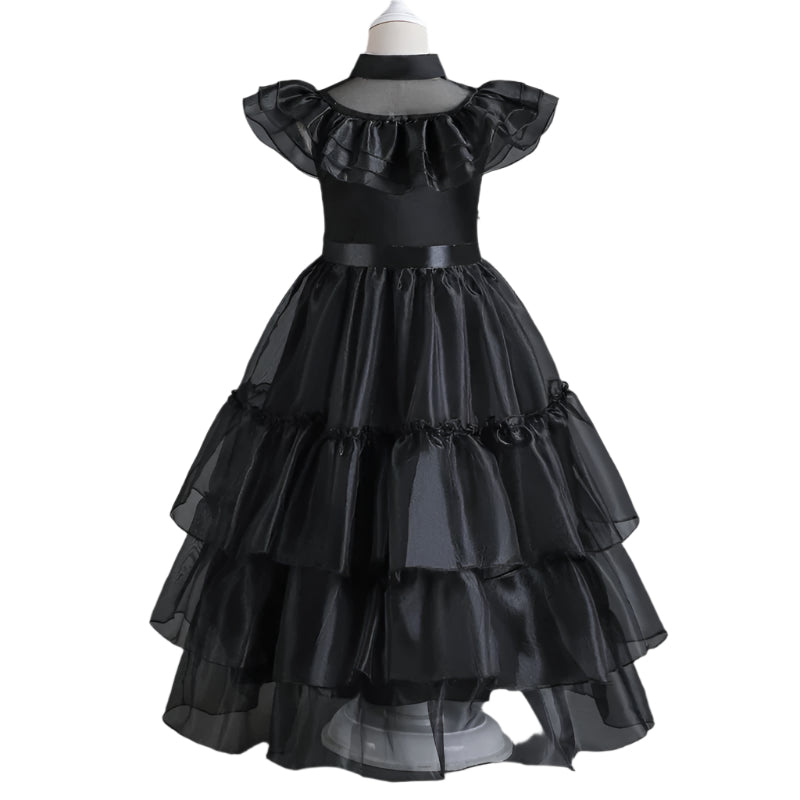 Gothic Kids Costume of Wednesday Addams