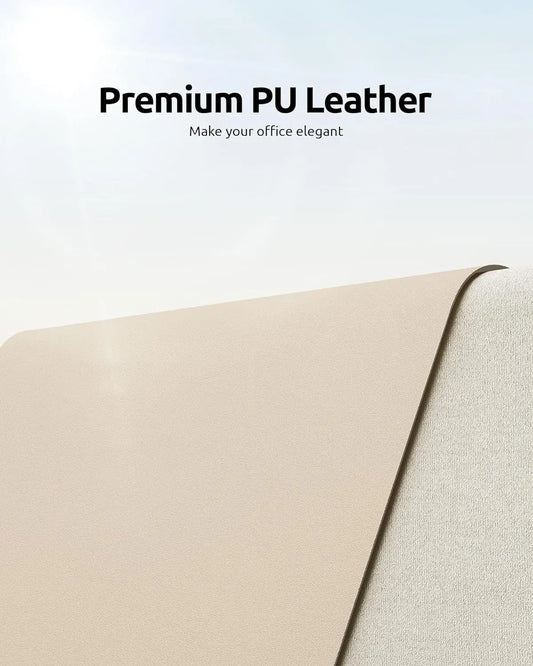 Large Colourful PU Leather Office Desk Mat