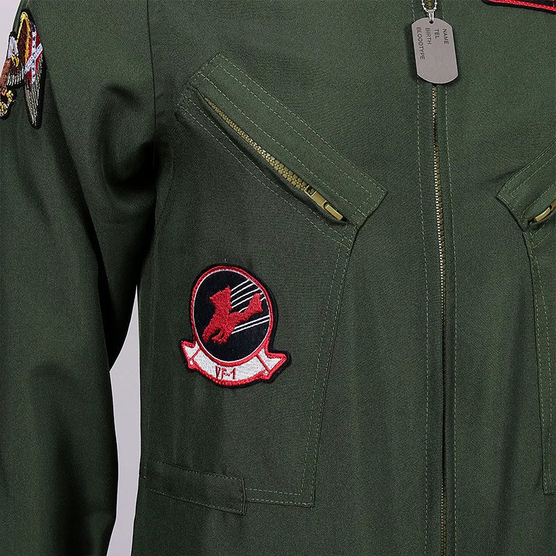 Kids & Adults Costume of Pilot Inspired by Goose from Top Gun
