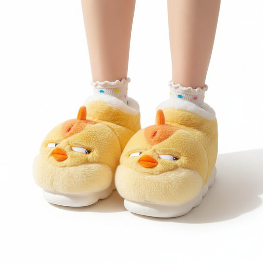 Grumpy Chicken Funny Indoor Slippers