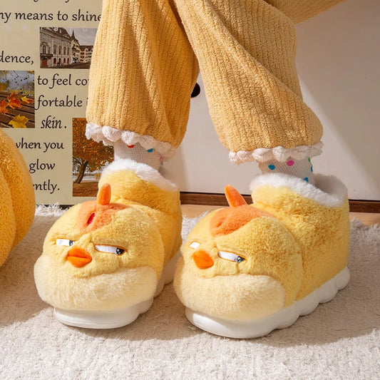 Grumpy Chicken Funny Indoor Slippers