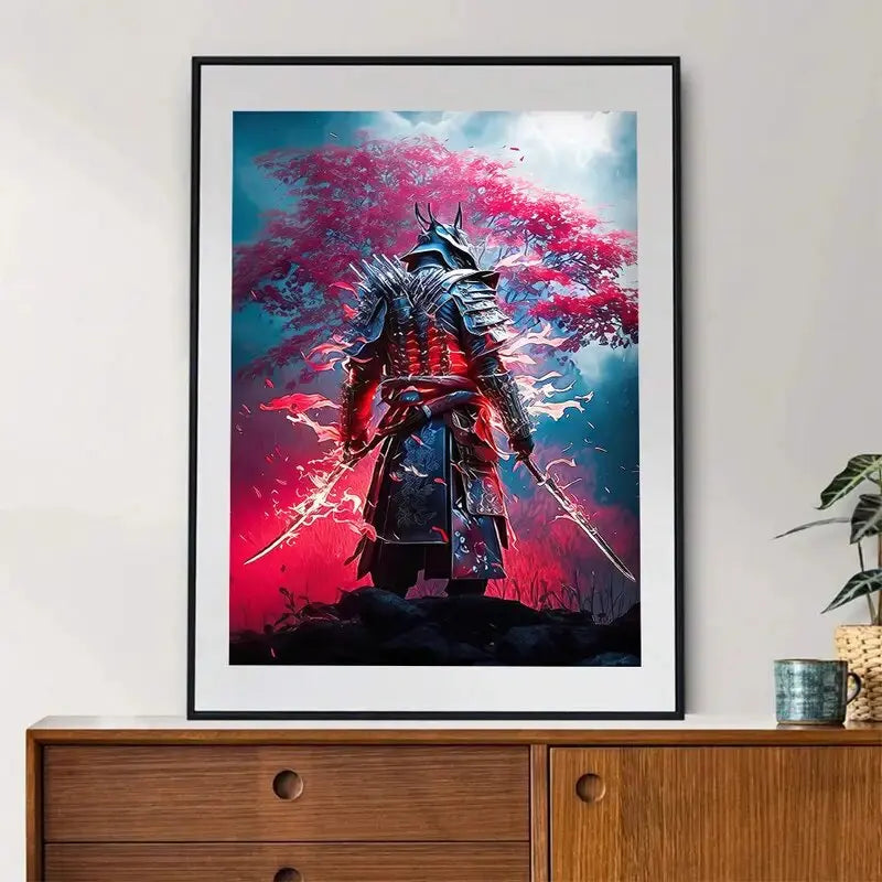 Japanese Scenery and Samurai Canvas Printswall