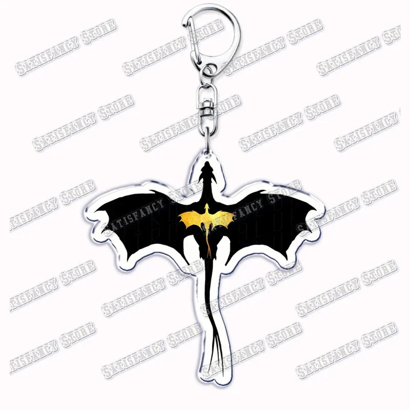 Fourth Wing Basgiath Dragon Keychain