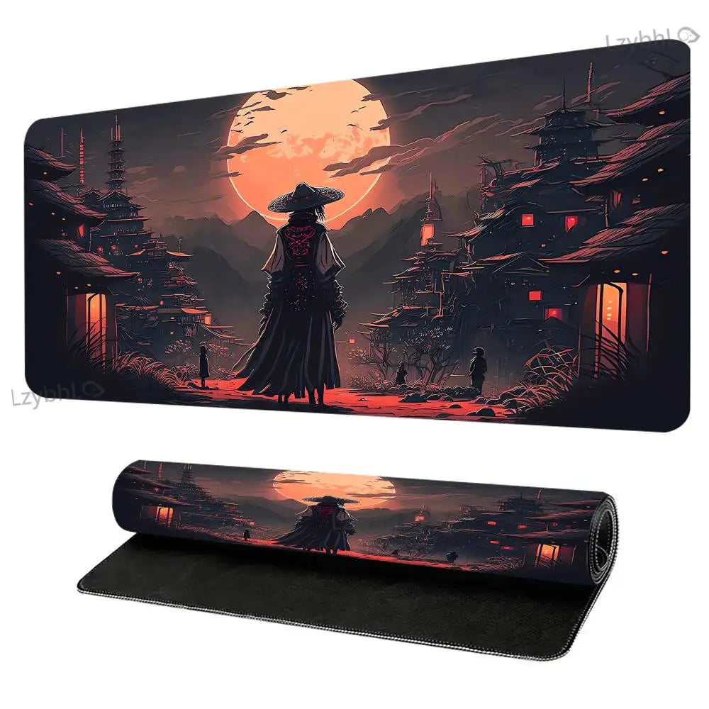 Samurai Warrior Desk and Keyboard Mat