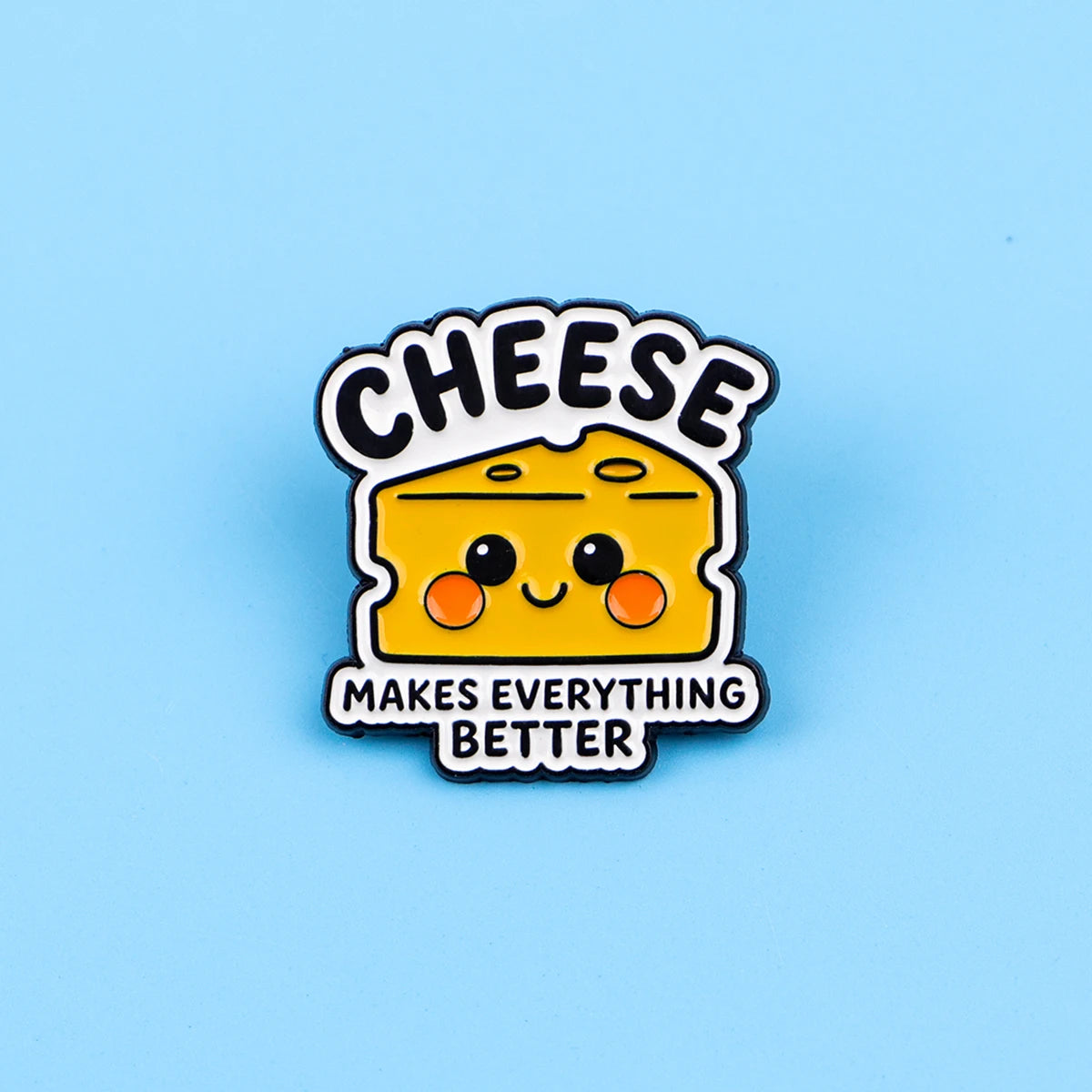 Cheese Fan Funny Enamel Pin