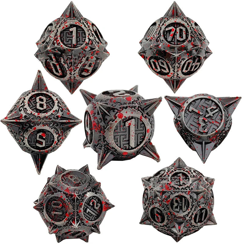 Medieval Metal 7 Piece Dice Set